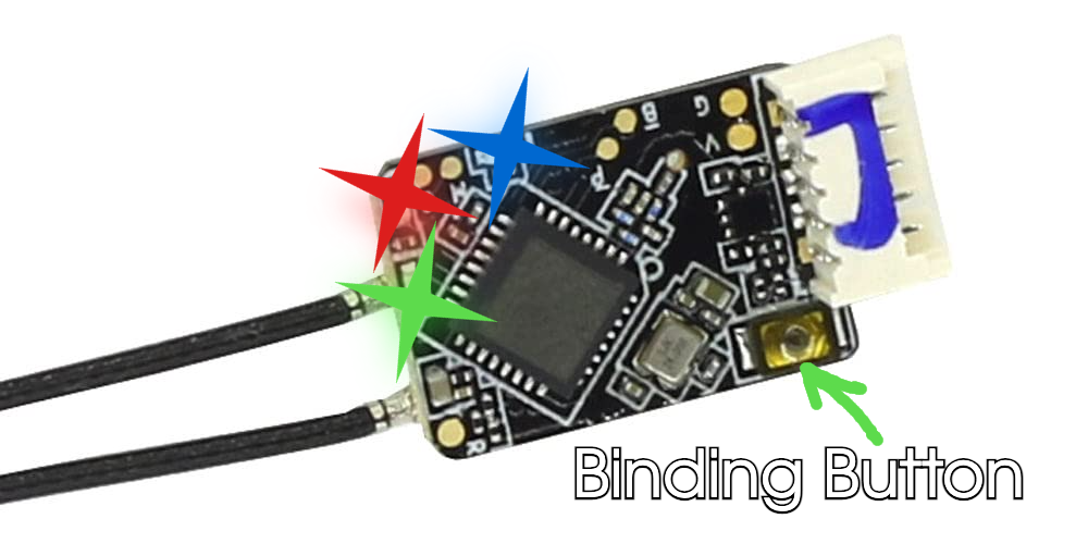 Ricevente FrSky in Binding Mode